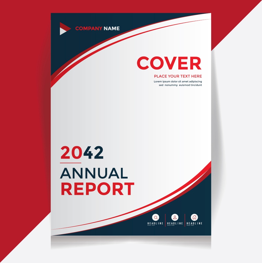 Annual report flayer design template Royalty Free Vector