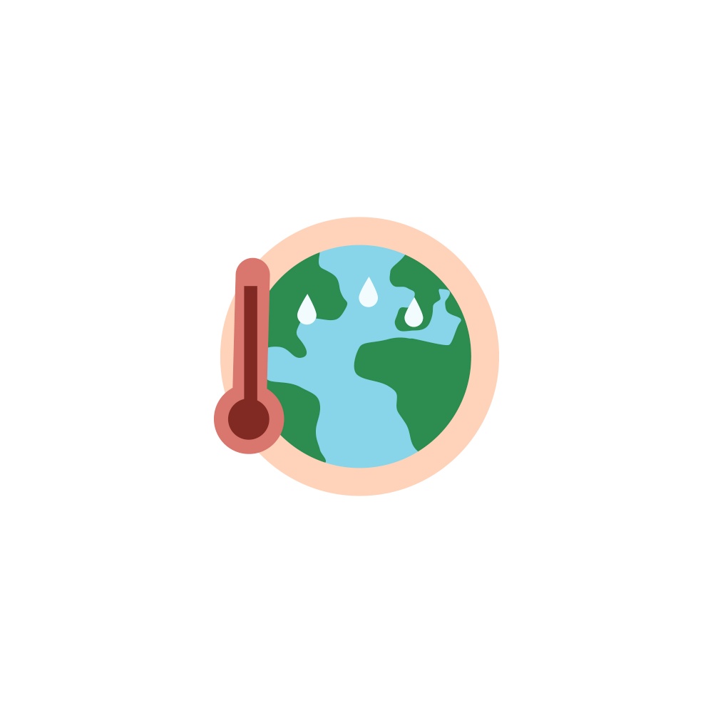 Global warming creative icon from ecology icons Vector Image