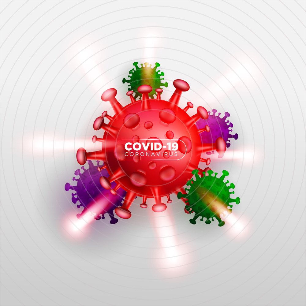 coronavirus alert campaign poster background
