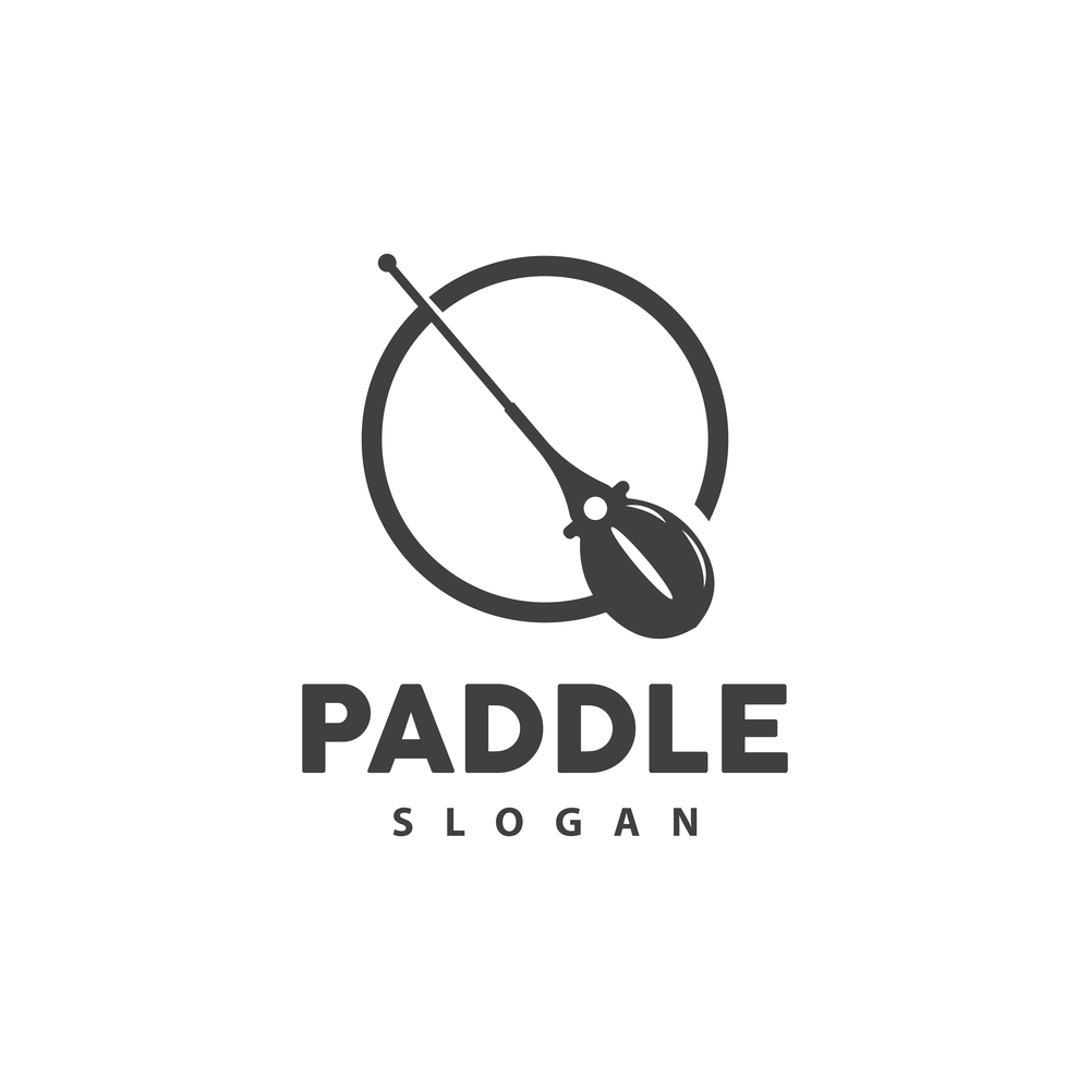 Paddle Logo, Boat Paddle Vector, Crossed Paddle Icon, Illustration Symbol Simple Design