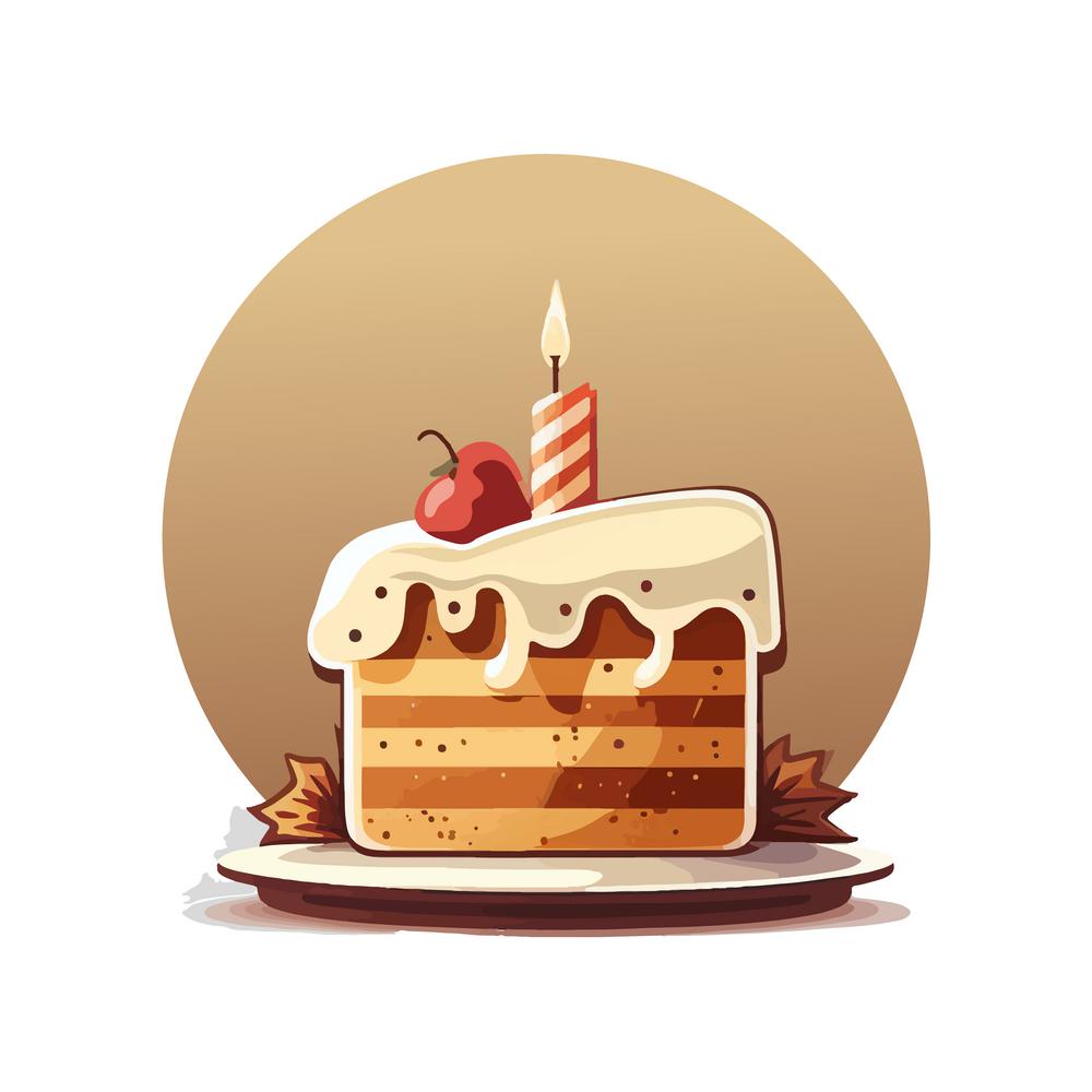 Piece of cake icon. Vector illustration design.