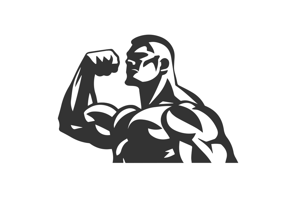 Muscular man icon. Vector illustration design.