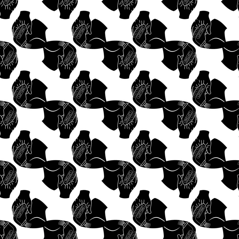 Device face lifting pattern seamless background texture repeat wallpaper geometric vector. Device face lifting pattern seamless vector