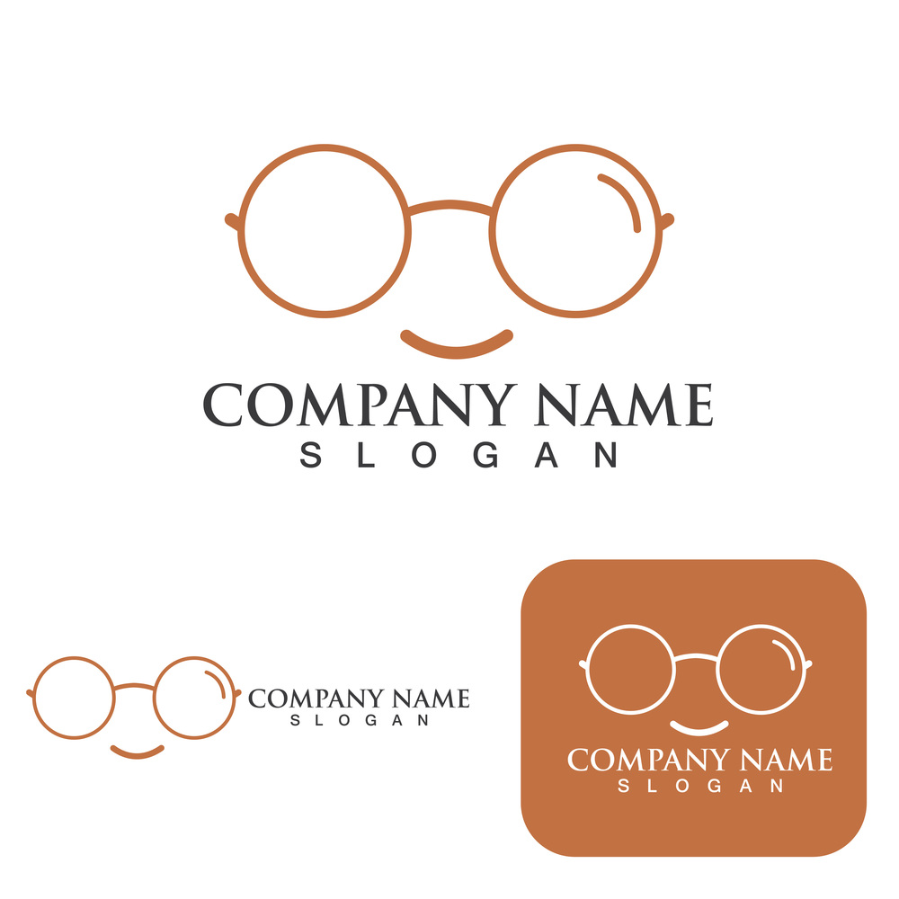 GLASSES logo and symbol template design element