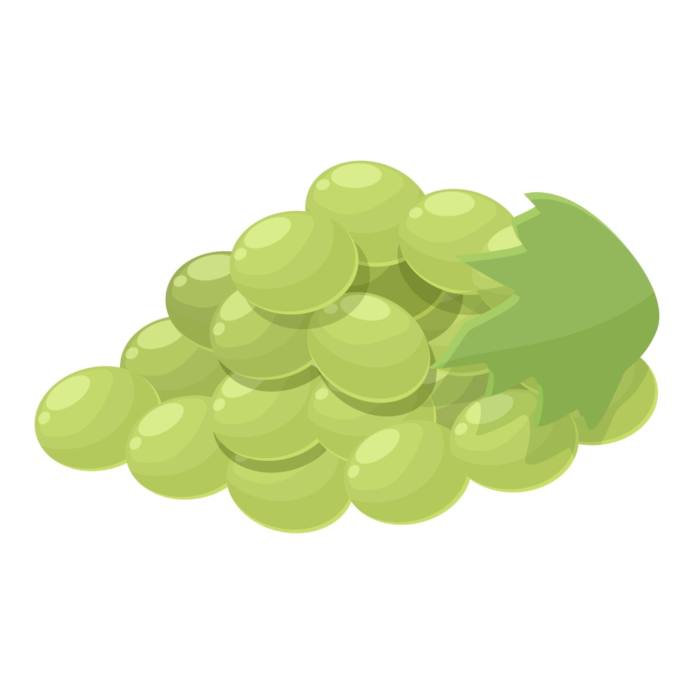 White grapes icon cartoon vector. Wine alcohol. Drink party. White grapes icon cartoon vector. Wine alcohol