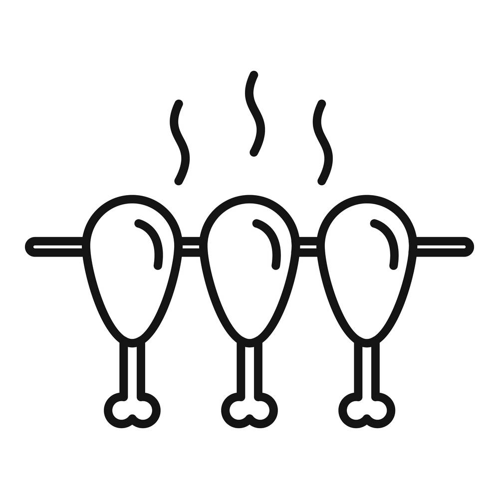 Meat grill icon outline vector. Smokehouse bbq. Smoke barrel. Meat grill icon outline vector. Smokehouse bbq