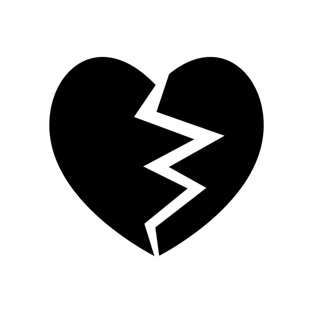 Heartbreak / broken heart icon
