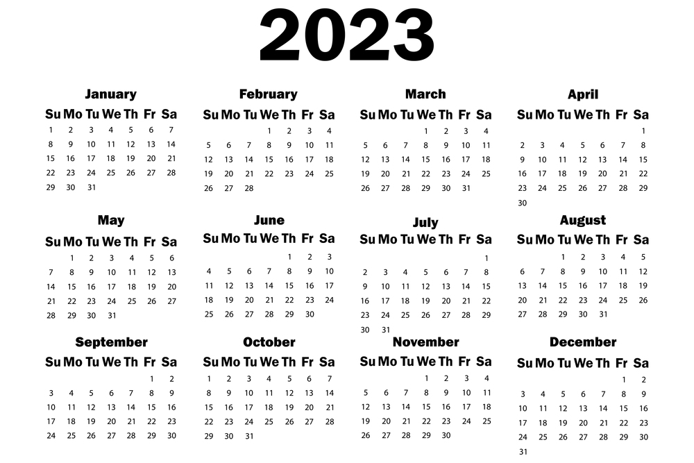not colored calendar 2023. All months of 2023 on spiral. 2023 number design template. Vector illustration. stock image. EPS 10.. not colored calendar 2023. All months of 2023 on spiral. 2023 number design template. Vector illustration. stock image.