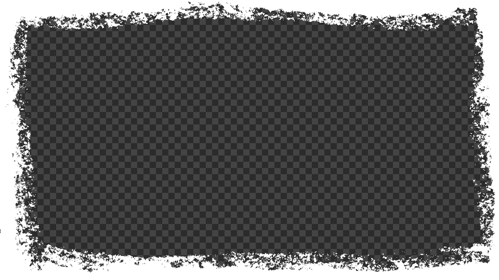 White grunge frame for stories and social network media 16 9. Template with brush stroke. Rectangular border with grunge overlay. Vector illustration isolated on transparent background.. White grunge frame for stories and social network media 16 9. Template with brush stroke. Rectangular border with grunge overlay. Vector illustration isolated on transparent background