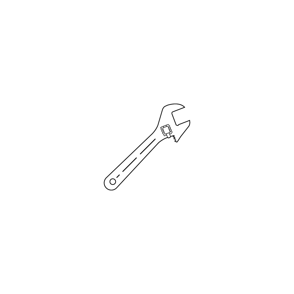 wrench line icon vector illustration simple design.