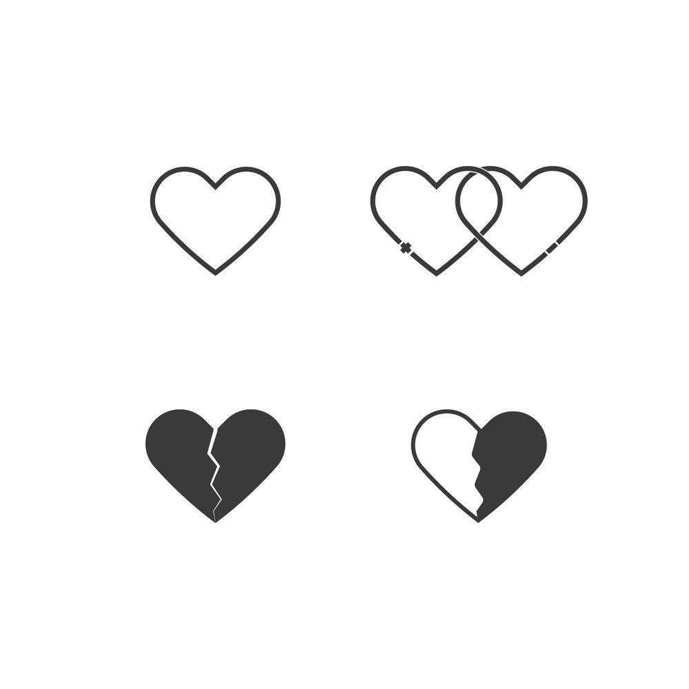 a set of heart icons,vector illustration design.