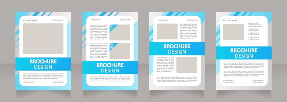 Escrow account blank brochure layout design. Banking service. Vertical poster template set with empty copy space for text. Premade corporate reports collection. Editable flyer paper pages. Escrow account blank brochure layout design