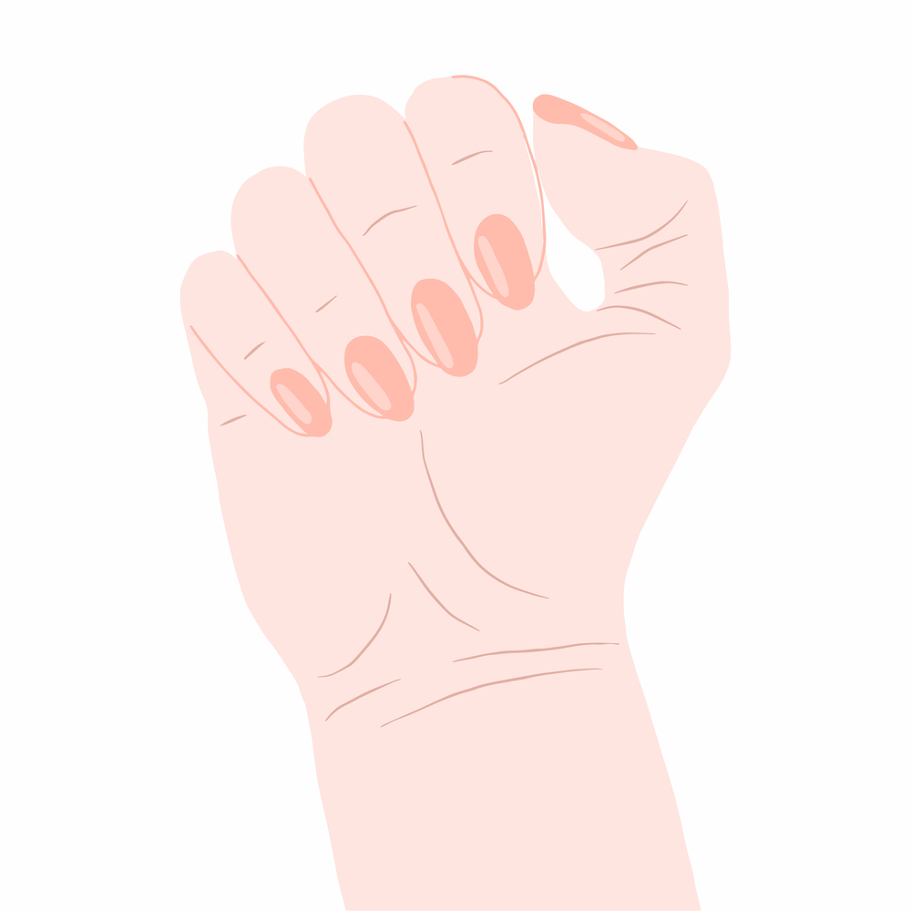 Hand manicure vector isolated on a white background hands vector hand drawing icon. Hand manicure vector isolated on a white background hands vector hand drawing icon.