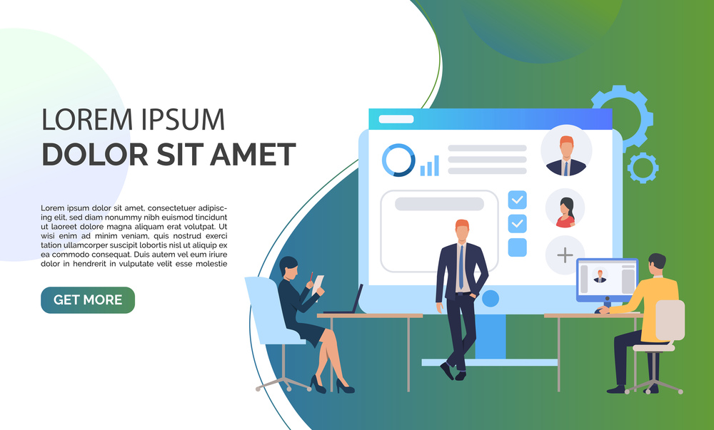 Recruitment agency, candidates and sample text. Personnel, hr, employment concept, presentation slide template. Can be used for topics like business, recruitment, human resources. Recruitment agency, candidates and sample text