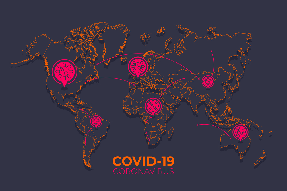 Coronavirus map design