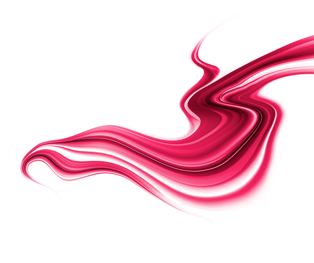Bright red and white liquid modern futuristic background with abstract waves