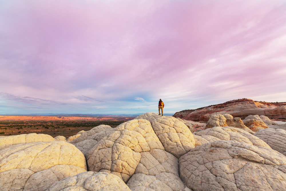 Vermilion Cliffs National Monument. Landscapes at sunrise. Unusual mountains landscape. Beautiful natural background.