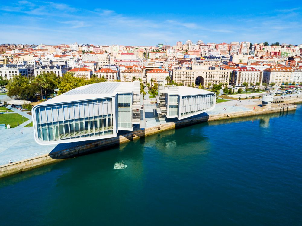 SANTANDER, SPAIN - SEPTEMBER 27, 2017: Centro Botin or Botin Center is a cultural facility building located in Santander, Spain