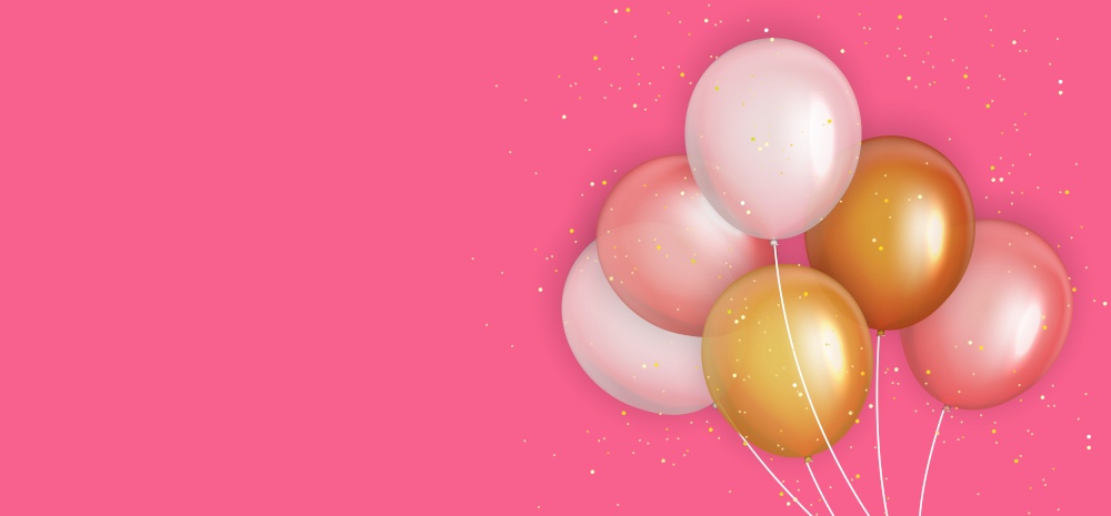 Group of Colour Glossy Helium Balloons Background. Set of  Balloons for Birthday, Anniversary, Celebration  Party Decorations. Vector Illustration EPS10. Group of Colour Glossy Helium Balloons Background. Set of  Balloons for Birthday, Anniversary, Celebration  Party Decorations. Vector Illustration