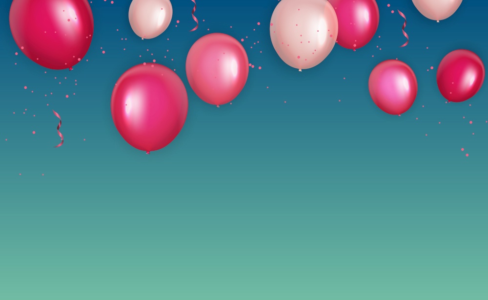 Group of Colour Glossy Helium Balloons Background. Set of Balloons for Birthday, Anniversary, Celebration Party Decorations. Vector Illustration EPS10. Group of Colour Glossy Helium Balloons Background. Set of  Balloons for Birthday, Anniversary, Celebration  Party Decorations. Vector Illustration