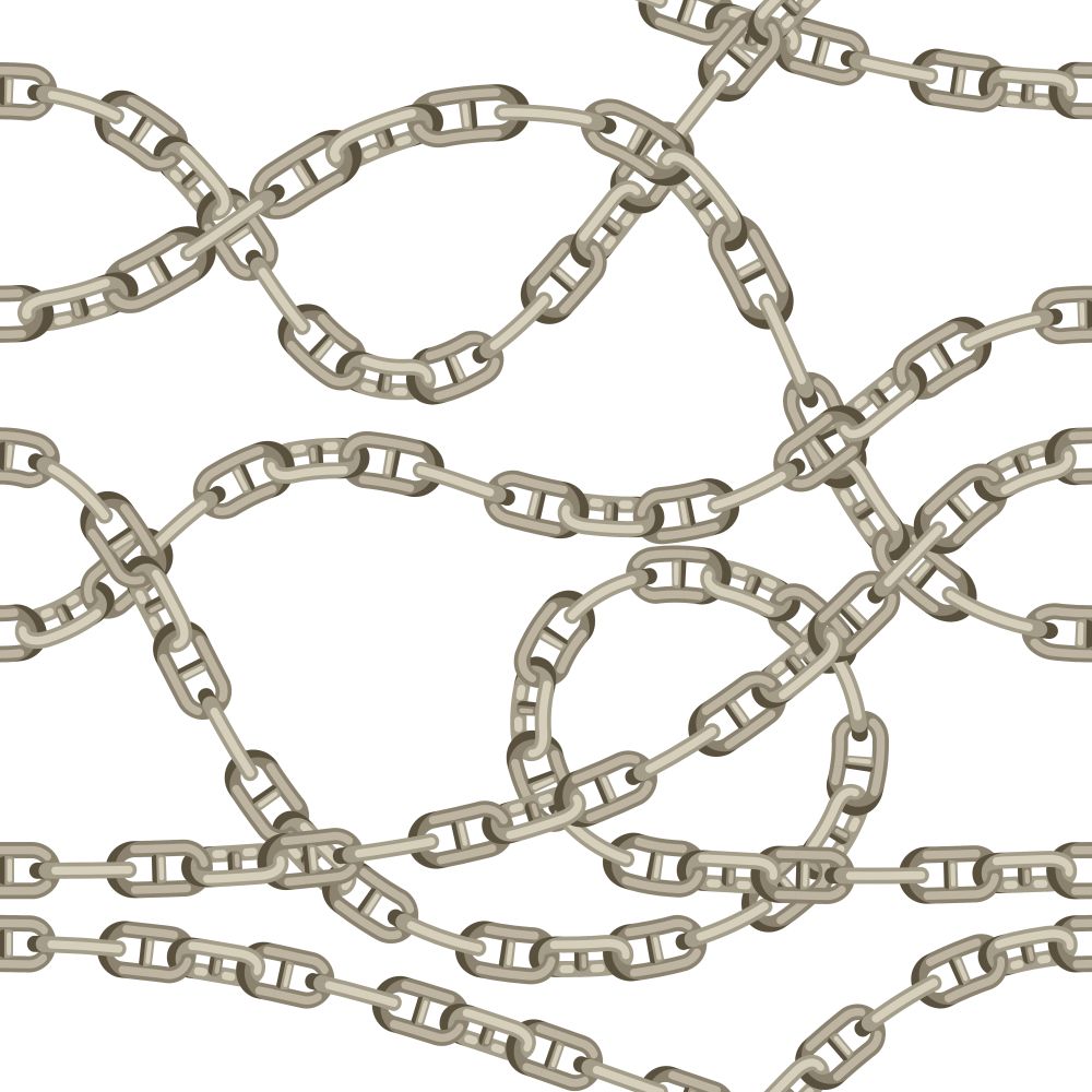 Seamless pattern with old chains. Metal nautical chain decorative background.. Seamless pattern with old chains.