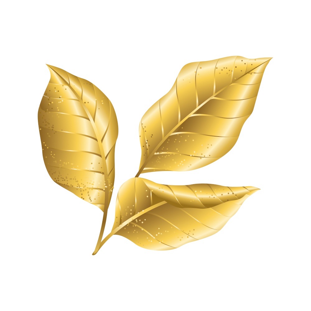 Illustration of gold autumn foliage. Falling golden leaves.. Illustration of gold autumn foliage.