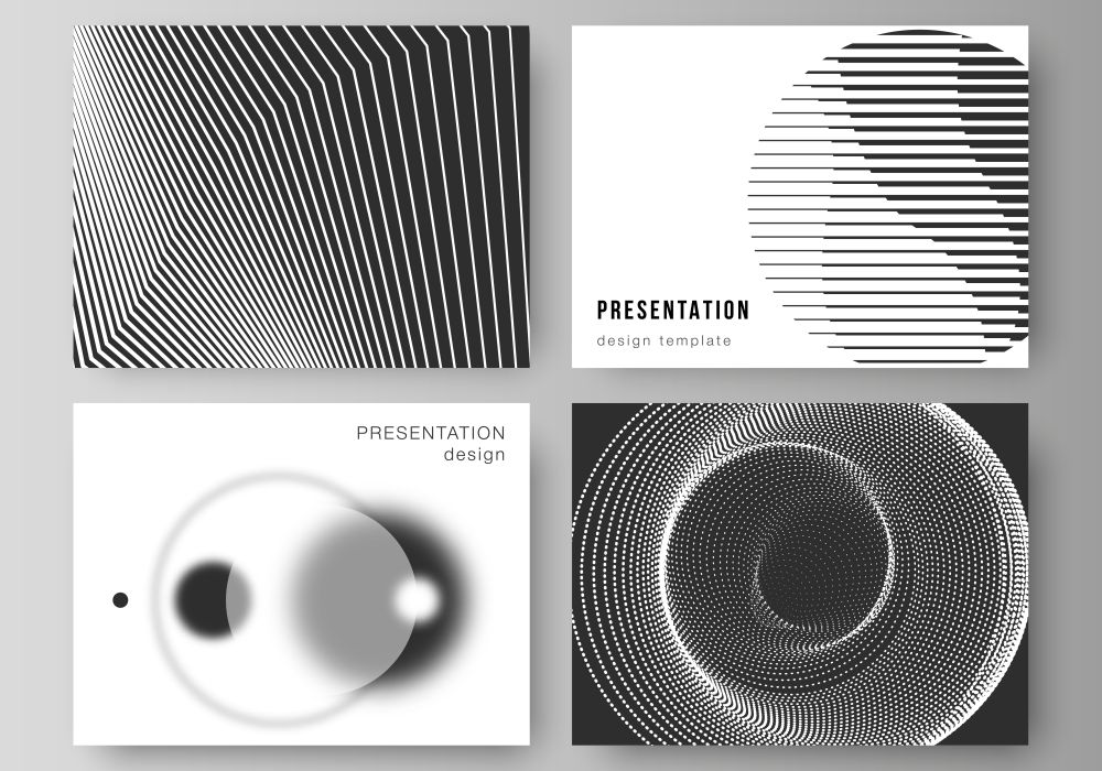 Vector illustration of the editable layout of the presentation slides design business templates. Geometric abstract background, futuristic science and technology concept for minimalistic design. Vector illustration of the editable layout of the presentation slides design business templates. Geometric abstract background, futuristic science and technology concept for minimalistic design.