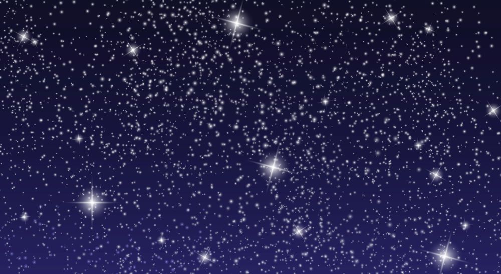 Realistic starry sky with bright stars in the night sky. Vector Illustration. EPS10. Realistic starry sky with bright stars in the night sky. Vector Illustration
