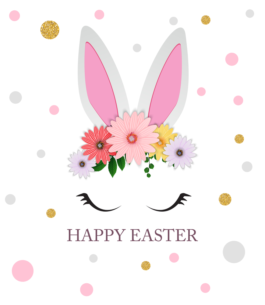 Happy Easter Cute Poster  Background. Vector Illustration EPS10. Happy Easter Cute Poster  Background. Vector Illustration