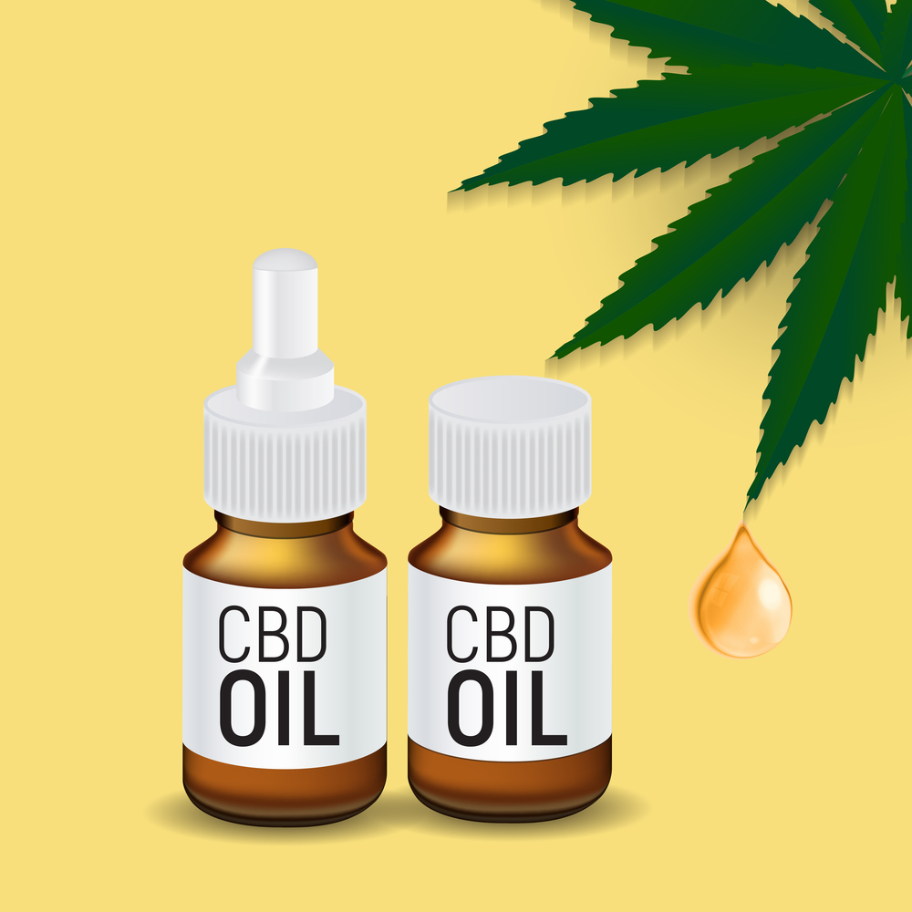 CBD oil products, cannabis oil for medical and cosmetic purposes.Vector illustration EPS10. CBD oil products, cannabis oil for medical and cosmetic purposes.Vector illustration