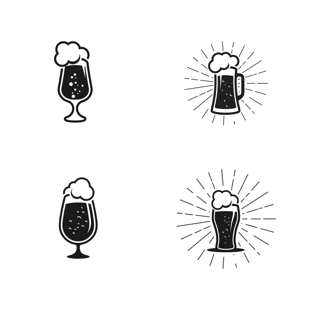 Beer craft vector illustration design template