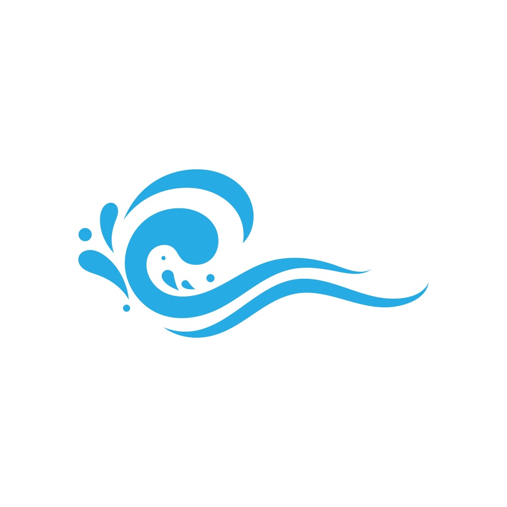 water splash icon vector illustration design template