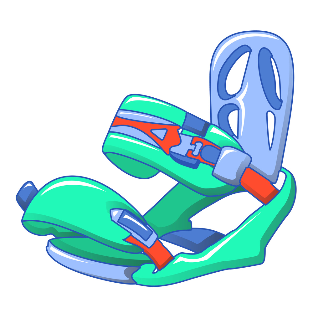 Shoe ski fixation tool icon. Cartoon of shoe ski fixation tool vector icon for web design isolated on white background. Shoe ski fixation tool icon, cartoon style