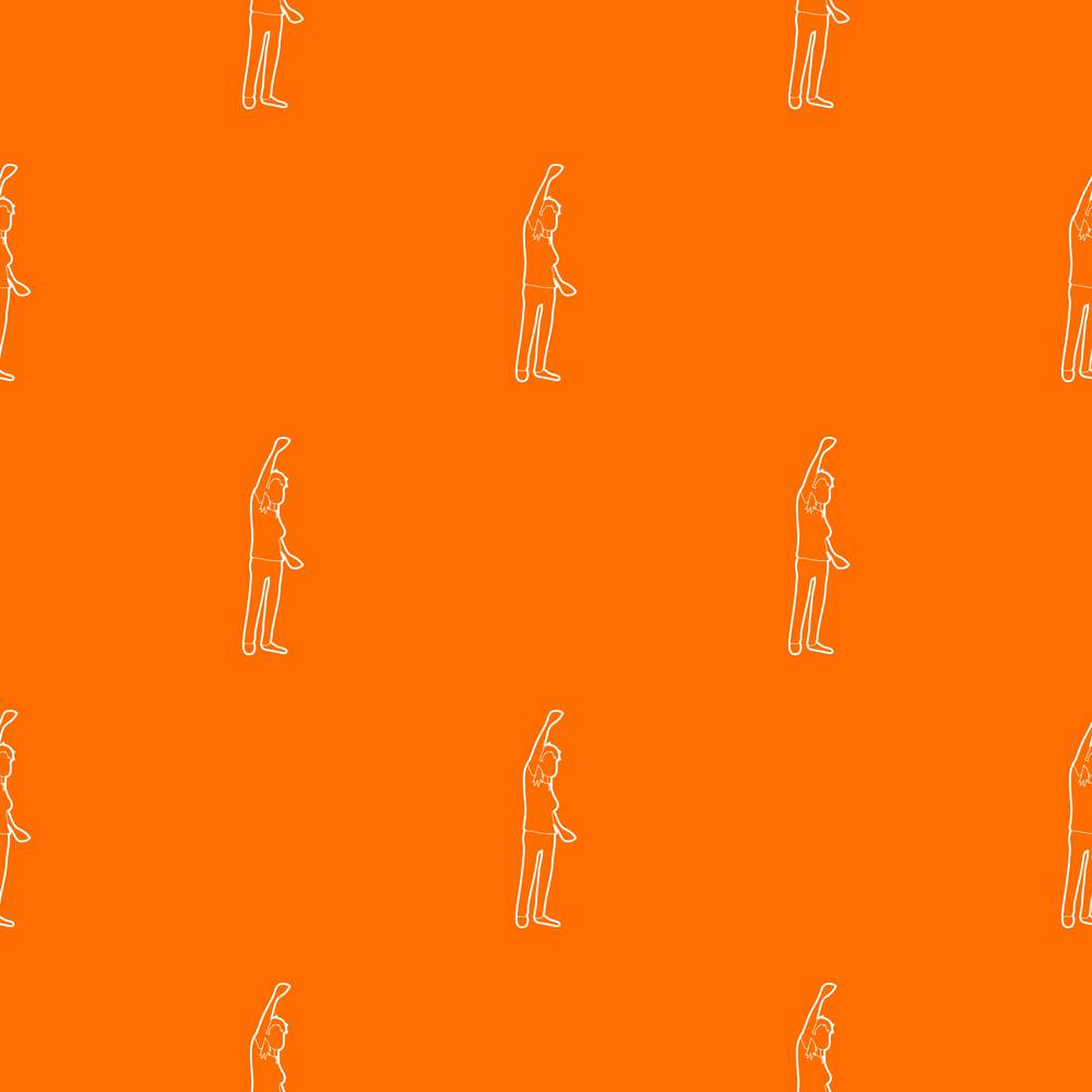 Woman protest on the street pattern vector orange for any web design best. Woman protest on the street pattern vector orange