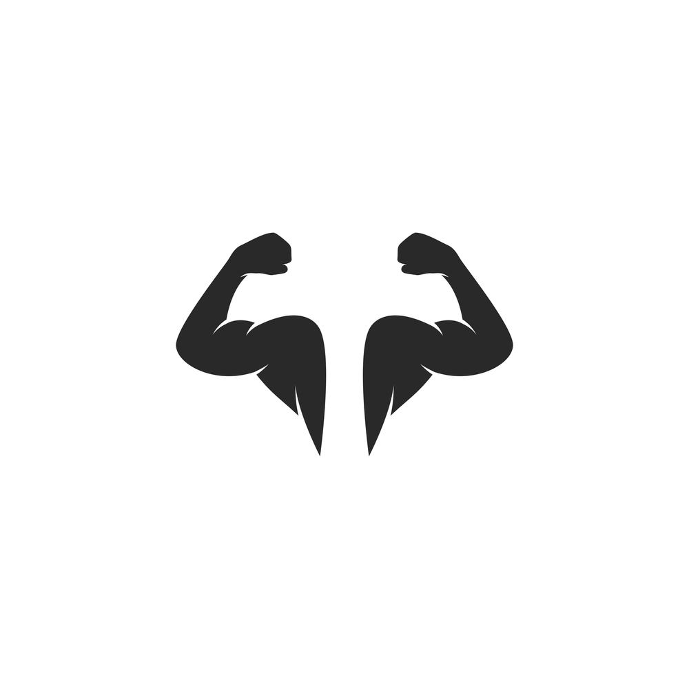 Fitness logo vector flat design
