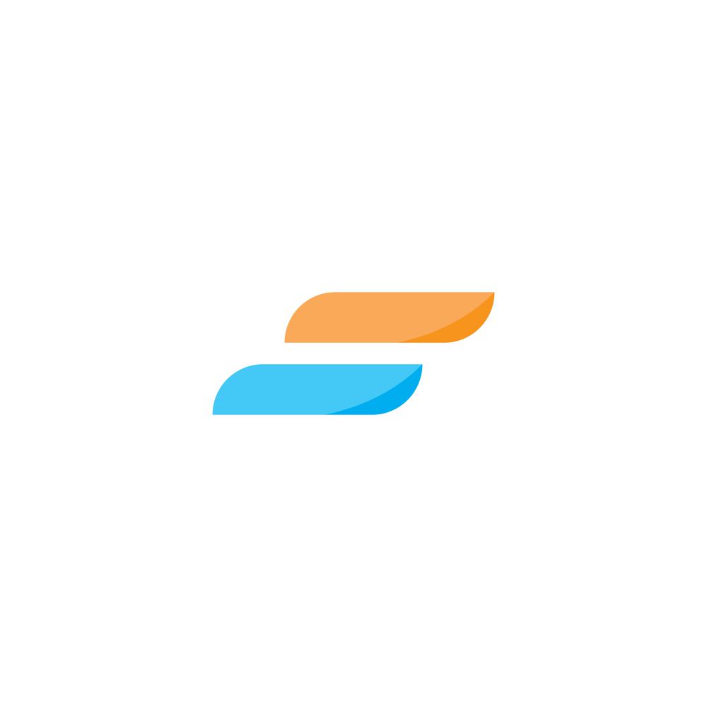 Business S letter logo design vector