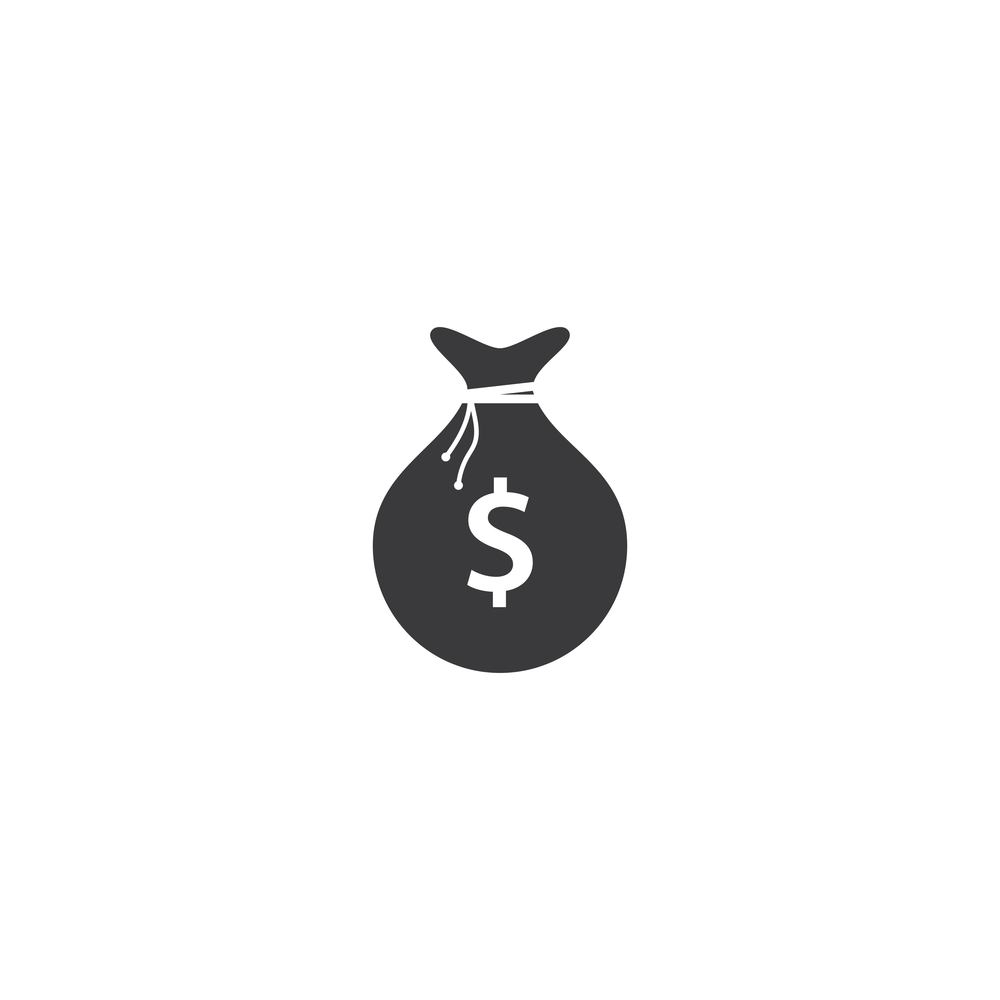 Money bag Logo icon vector template