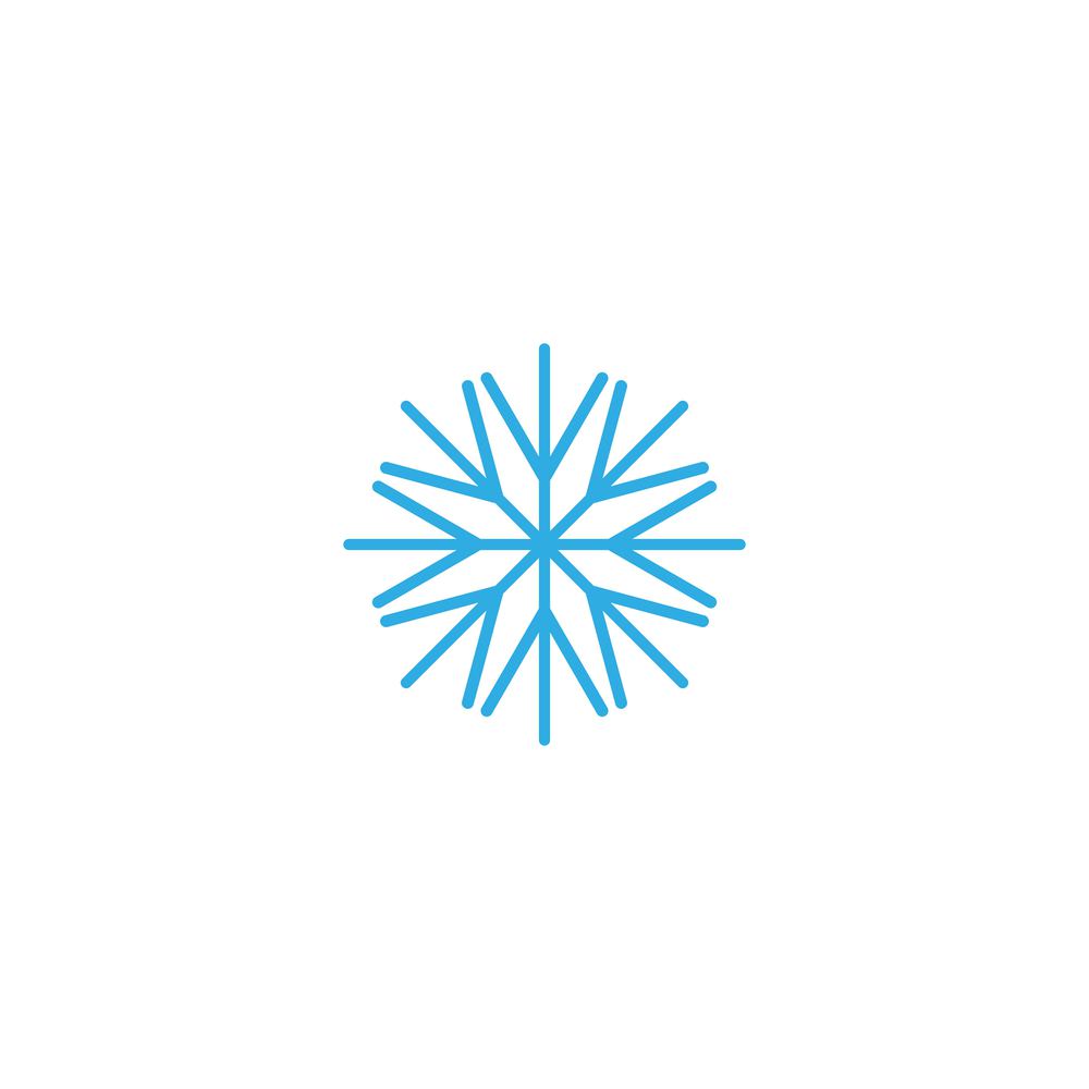 Snowflakes Logo ilustration vector Template