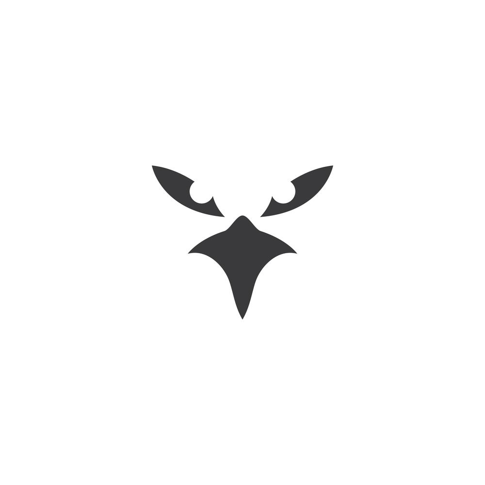 Falcon head  Eagle Bird Logo Template vector