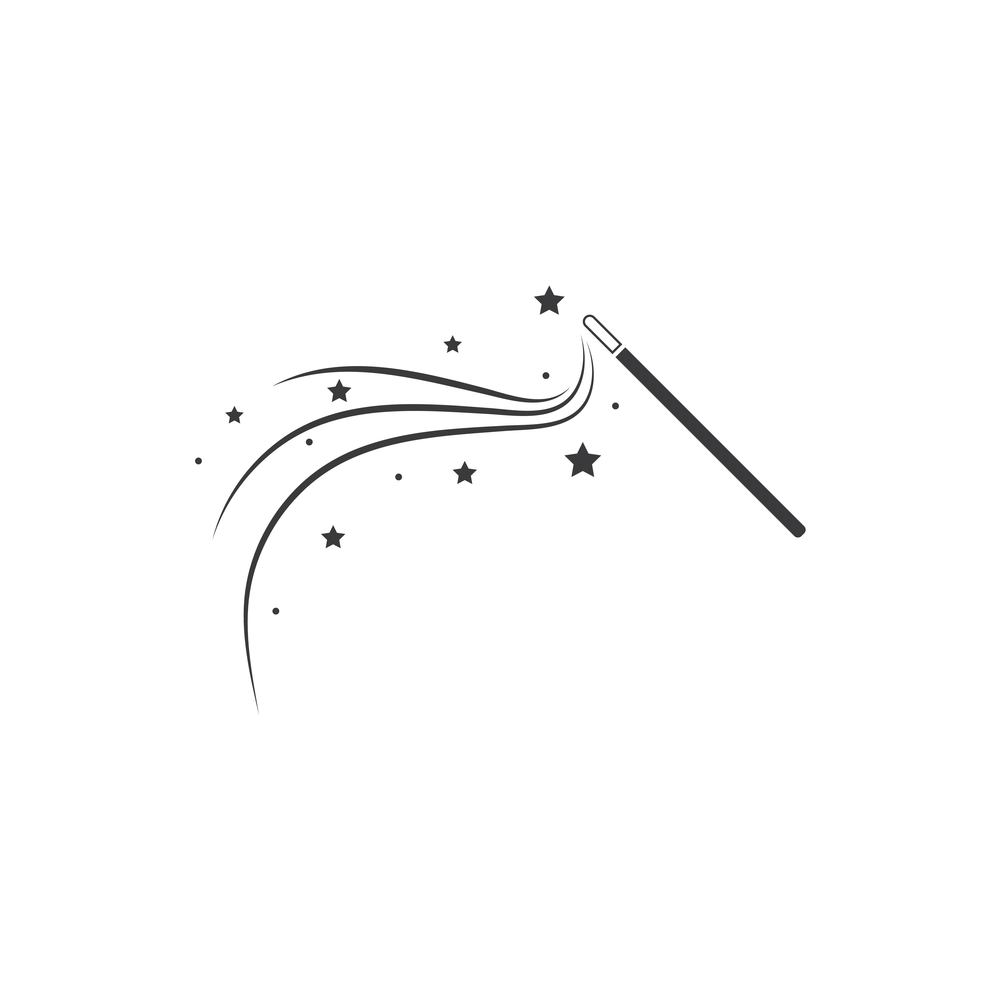 Wand Magic stick icon vector template