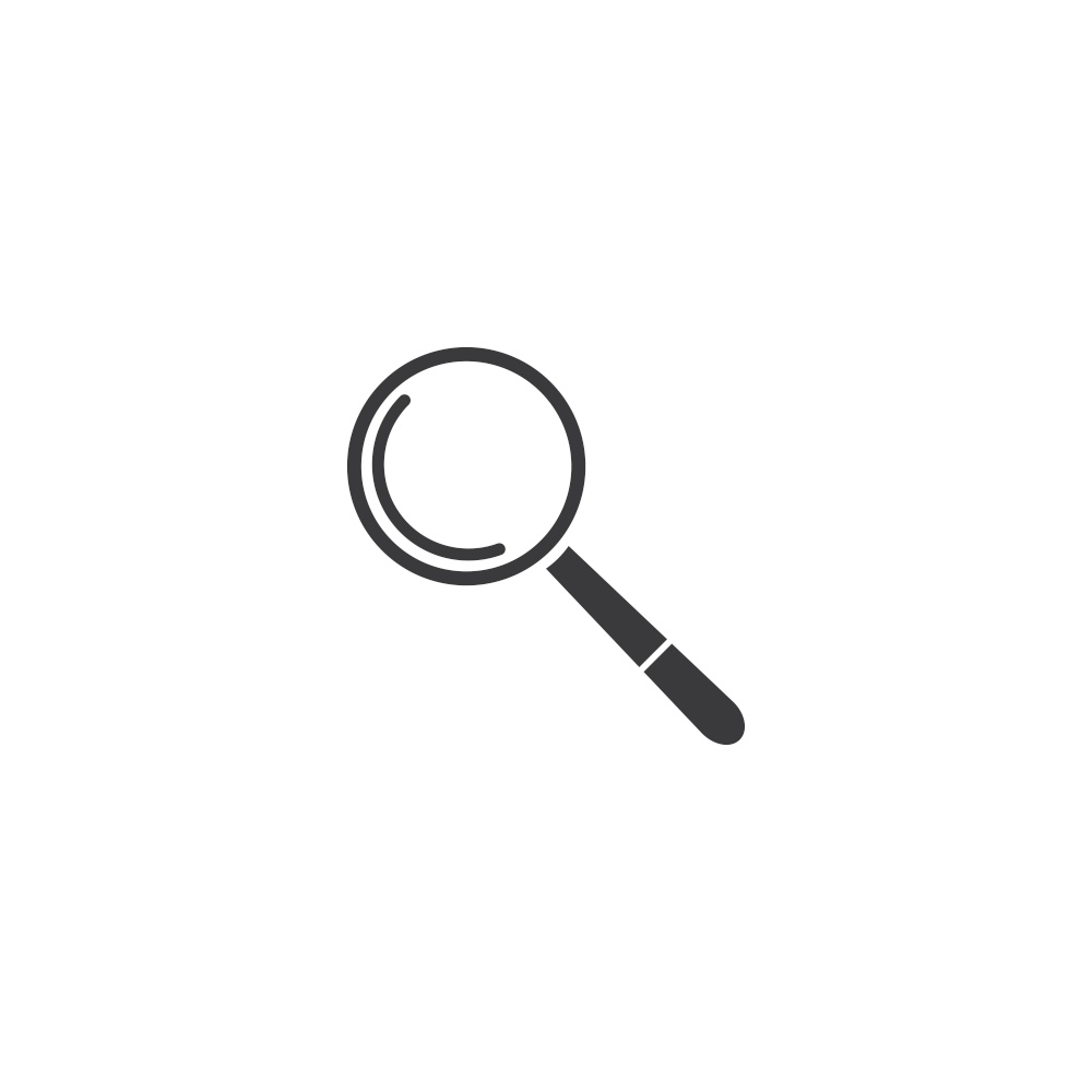 Magnifying glass icon illustration vector