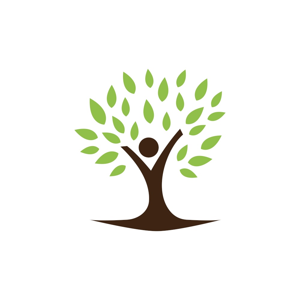 Tree illustration logo template vector desin