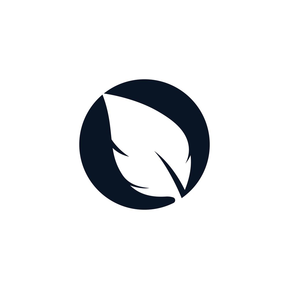 Tree leaf symbol vector icon illustration