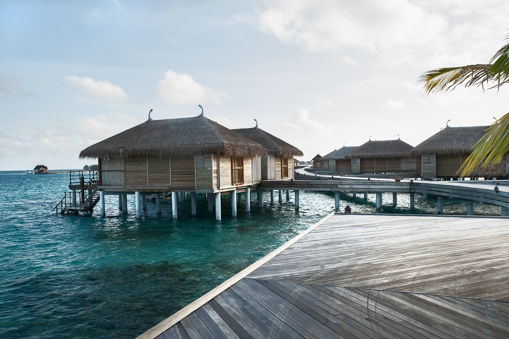 water villas in the Maldives