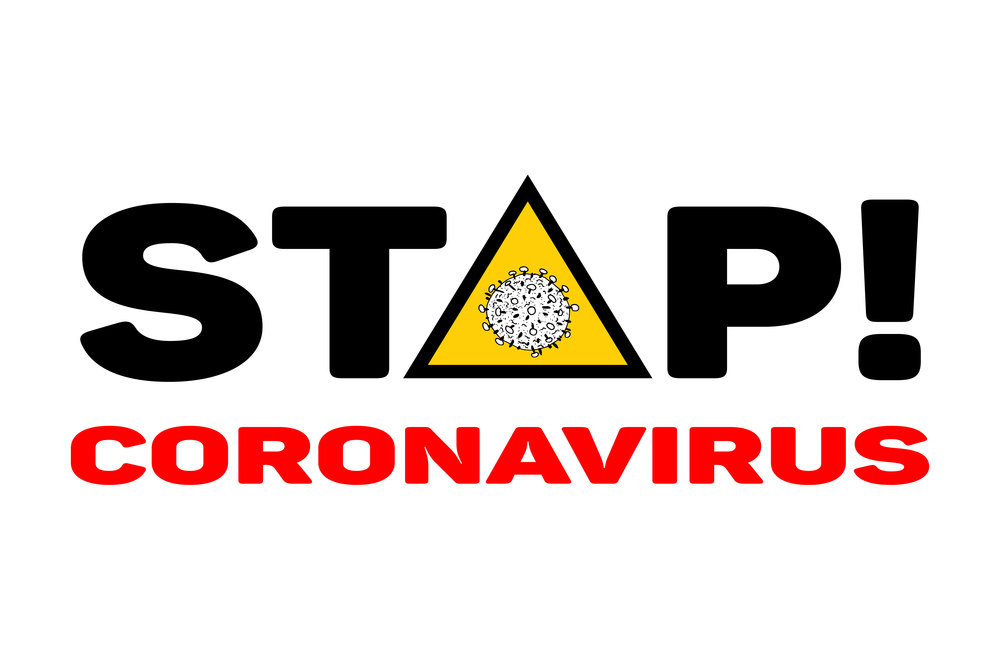2019-nCoV bacteria isolated on white background. Coronavirus STOP sign with yellow triangle vector background. COVID-19 bacteria corona virus disease . SARS pandemic concept symbol. Human health.. 2019-nCoV bacteria isolated on white background. Coronavirus STOP sign with yellow triangle vector background. COVID-19 bacteria corona virus disease . SARS pandemic concept symbol. Human health