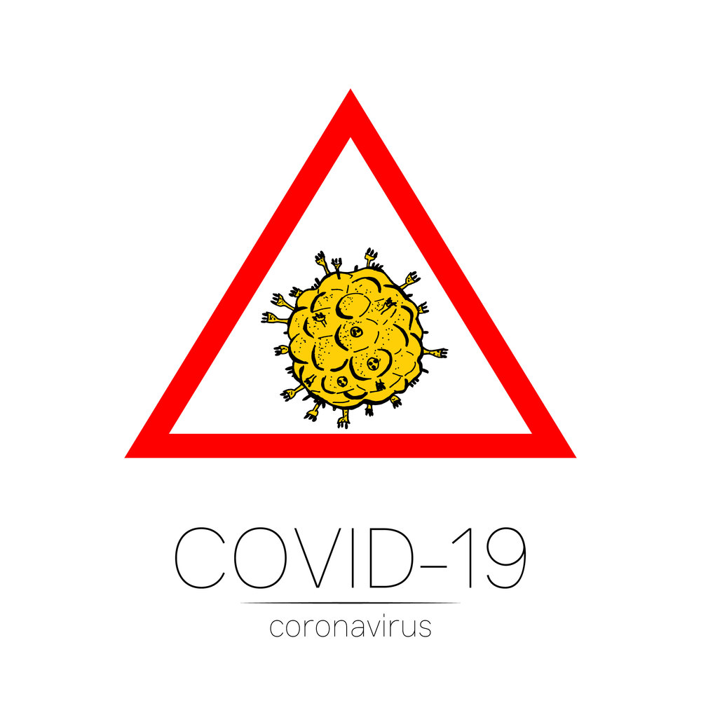 2019-nCoV bacteria isolated on white background. Coronavirus in red triangle vector Icon. COVID-19 bacteria corona virus disease sign. SARS pandemic concept symbol. Pandemic Human health medical. 2019-nCoV bacteria isolated on white background. Coronavirus in red triangle vector Icon. COVID-19 bacteria corona virus disease sign. SARS pandemic concept symbol. Pandemic. Human health medical
