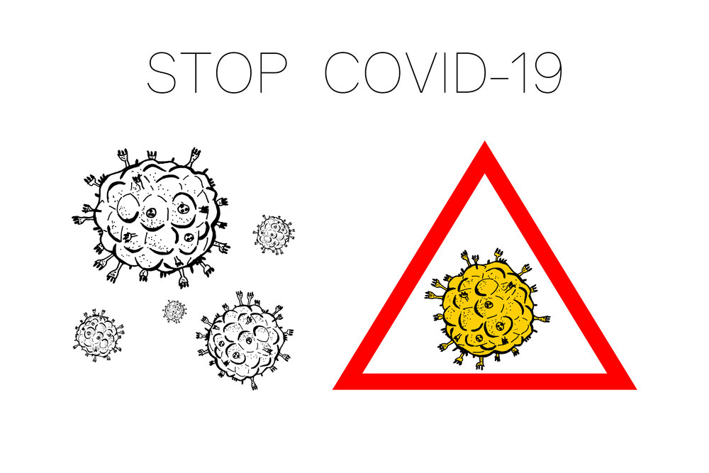 Set of 2019-nCoV bacteria isolated on white background. few Coronavirus in red triangle vector Icon. COVID-19 bacteria corona virus disease sign. SARS pandemic concept symbol. Pandemic. Human health. Set of 2019-nCoV bacteria isolated on white background. few Coronavirus in red triangle vector Icon. COVID-19 bacteria corona virus disease sign. SARS pandemic concept symbol. Pandemic. Human health .