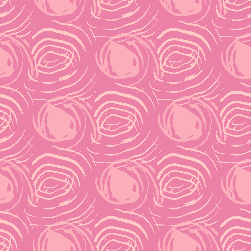 Pink abstract rose floral seamless pattern with hand drawn texture pastel romantic background. Design for wrapping paper, wallpaper, fabric print, backdrop. Vector illustration.. Pink abstract rose floral seamless pattern with hand drawn texture pastel romantic background.