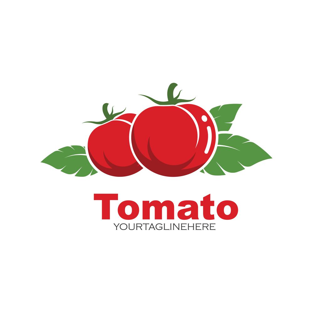 fresh tomato vector illustration design template