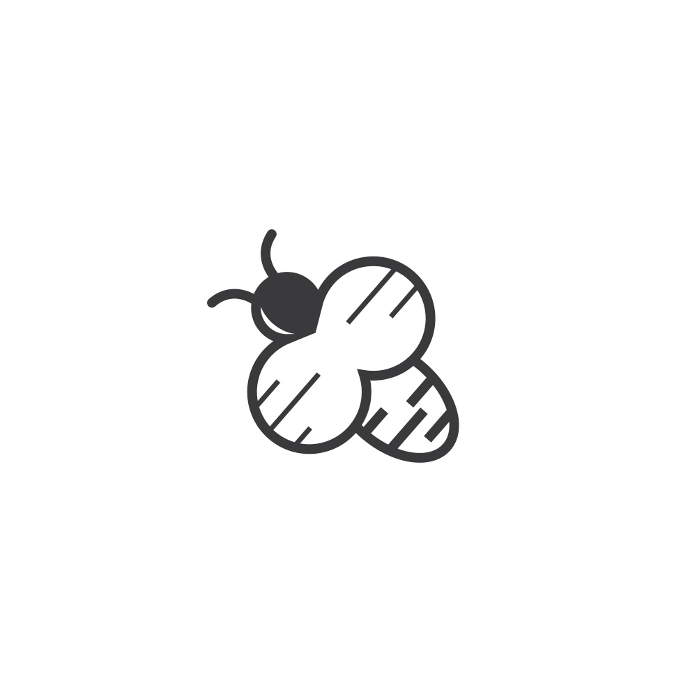 honey Bee Template vector illustration design